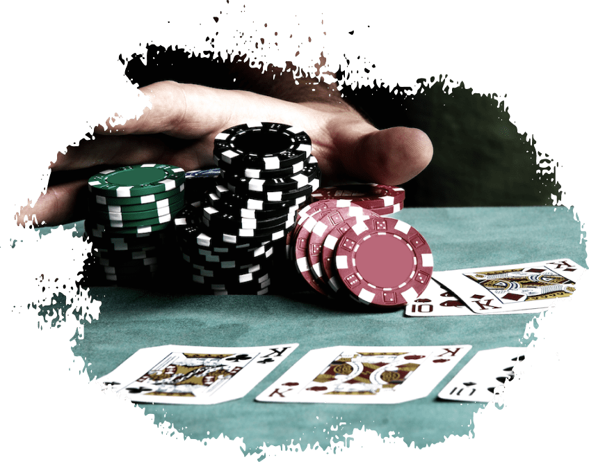 This image is showing the poker concept of raising in order to thin the field.