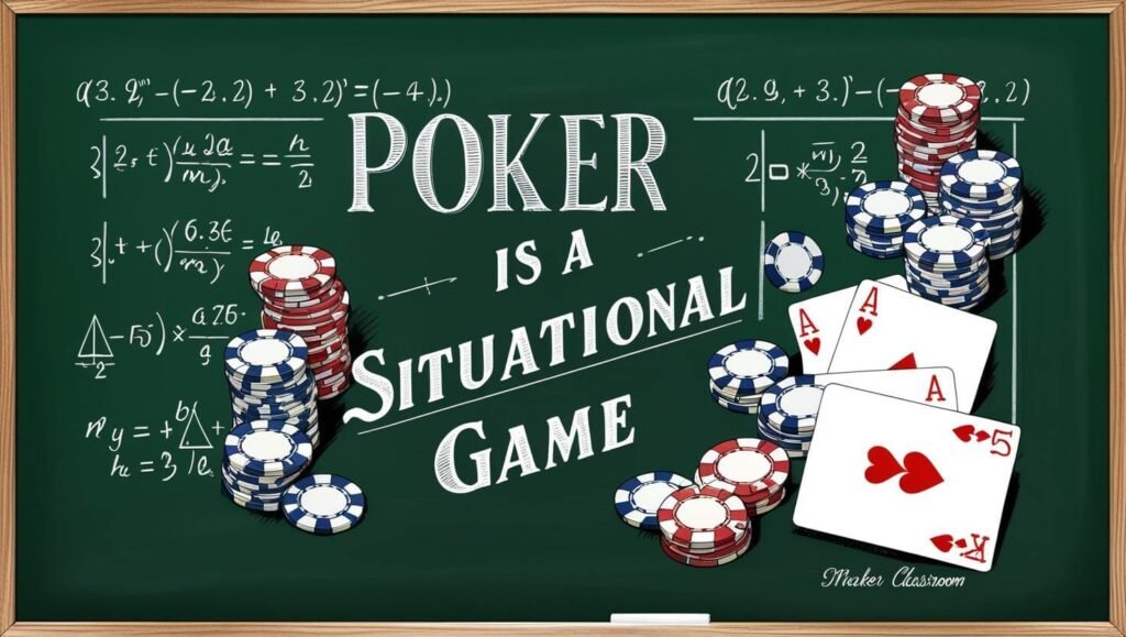 Image showing that Poker is a situation game.