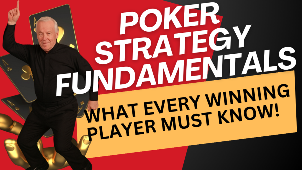 Image of a YouTube Thumbnail depicting Poker Strategy Fundaments and discussing the math of poker.