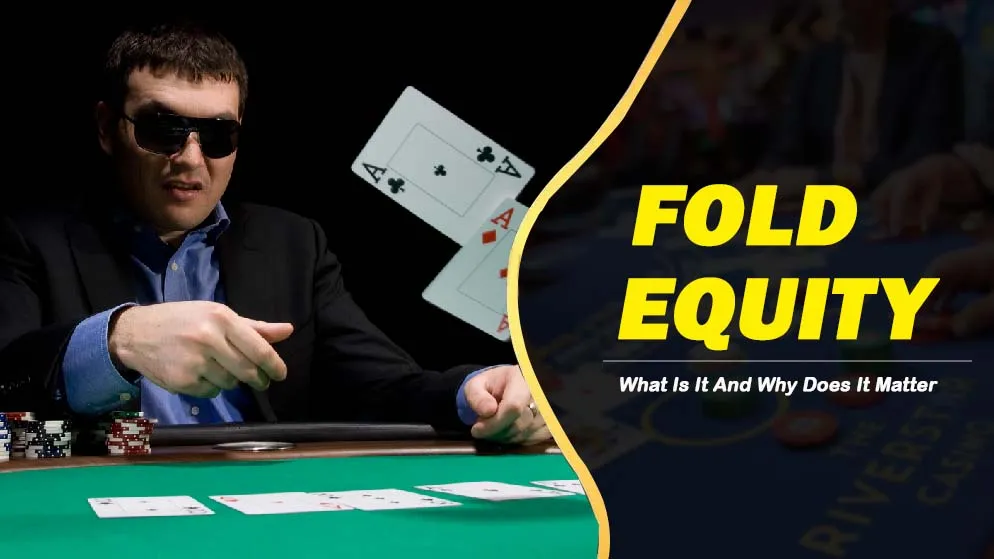 Image of a poker player folding his hand, as an example of Fold Equity In Poker.